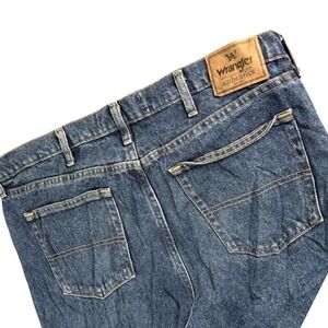 Wrangler Authentics Classic Fit Straight Leg Jeans 39x28.5‎ Blue Denim Workwear